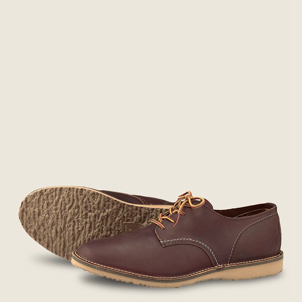 Mens Red Wing Weekender – Rough & Tough Leather - Oxford Brown - BHG086743